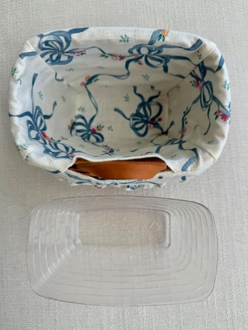 1994 Longaberger Ambrosia Booking Basket 10120 Liner Protector Perfect Condition
